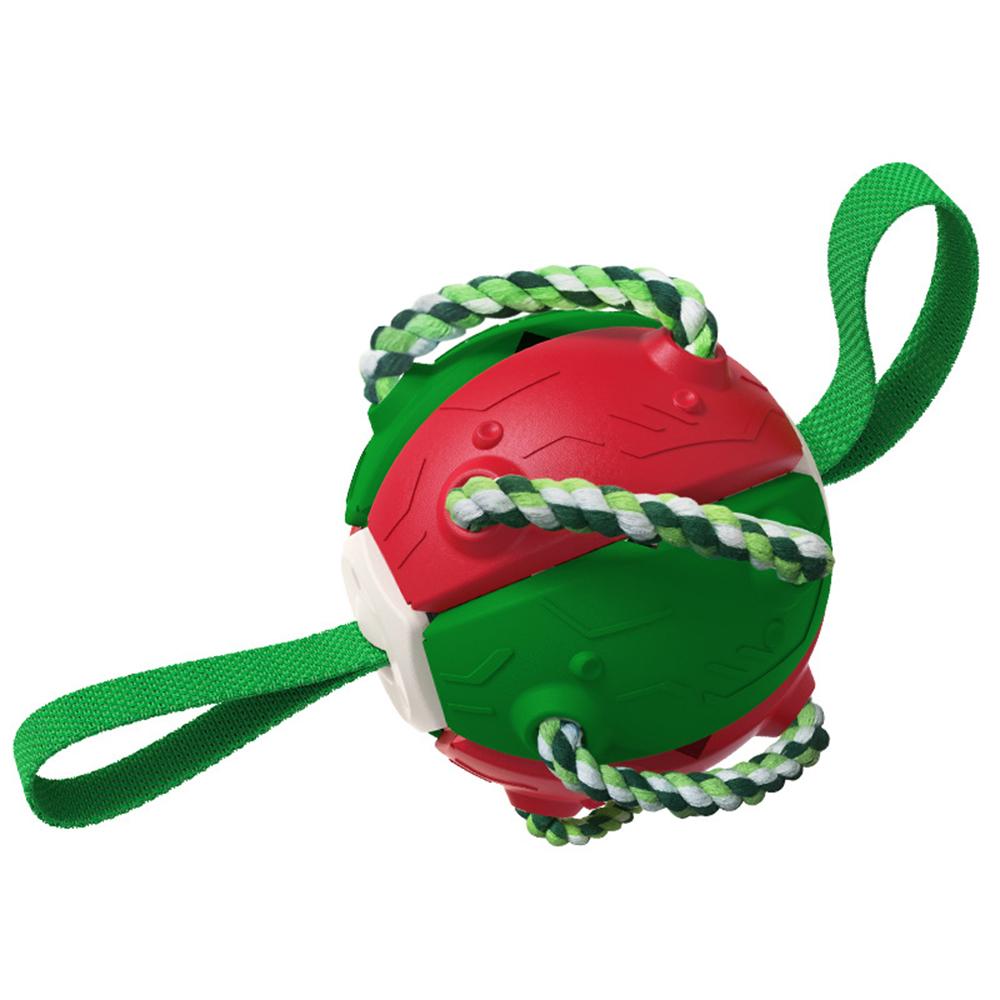 FPQ-01 Dot Saucer Ball Toy Pet Gift Interactive Flying Throwing Disc Ball with Ropes (BPA Free,CPC/FDA/RoHS Certified)