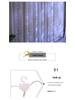 LED Copper Wire Curtain Lights with USB Remote – Colorful Christmas Holiday Decoration