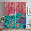 Kitchen Curtains for Camera Dinosaur Partition Tulle for Bedroom Elegant Room Curtains 2 Pieces Window Curtain Shades Living