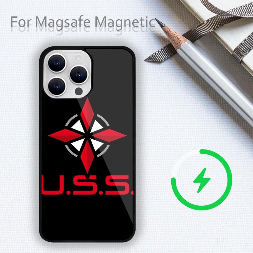 Pouzdro na telefon R-RESIDENT GAME E-EVILS 4 pro iPhone 15 14 13 12 11 Plus Pro Max Magsafe magnetické bezdrátové nabíjení