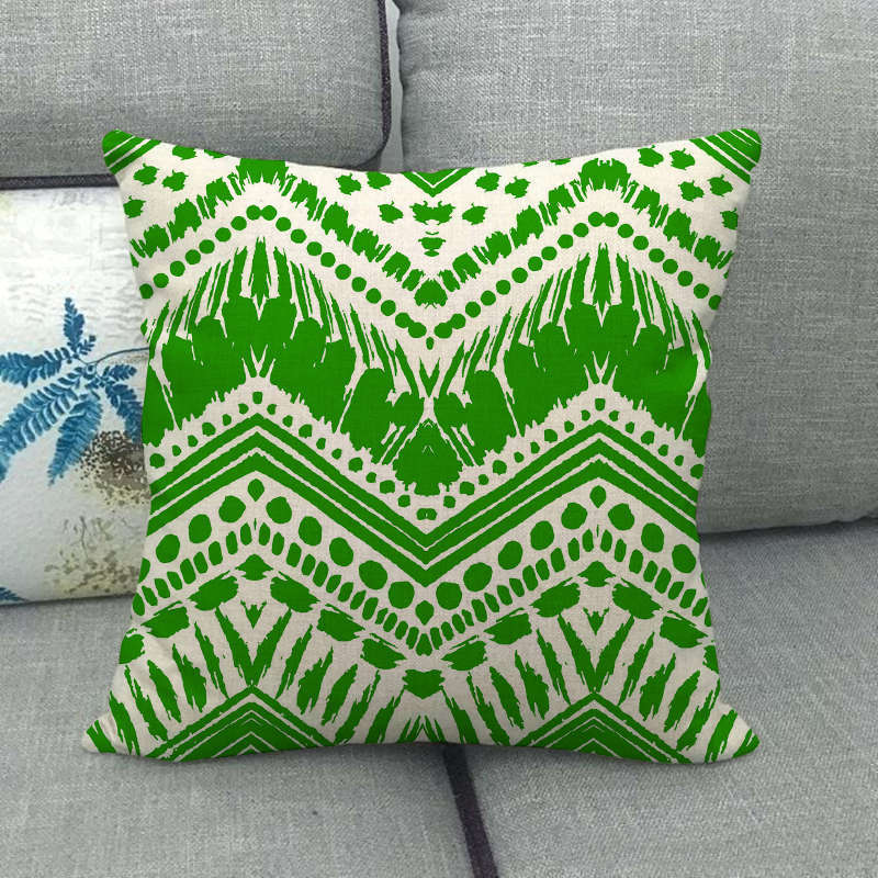 Simple Pattern Series Digital Printing Short Plush Pillow Covers Decorative For Car Sofa Office Cushion Cover Home Goods