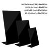 No Residue Acrylic Chalkboard Reusable Erasable Tabletop Sign A3/A4/A5/A6 Freestanding Handwritten Price List Sign School Office