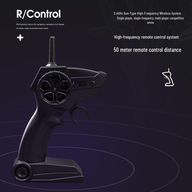 High-Speed Remote Control Waterproof Speedboat Toy for Kids