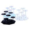 Hexagon Acrylic Display Stand 7 Layer Tiered Showcase Rack Detachable Transparent Holder For Figurine Jewelry Cosplay Collection