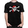 Custom Jolly Roger Skull Cross Bones Pirate Flag T Shirt Men Short Sleeves Pure Cotton Tshirt Tees Fashion Tshirts