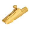 Eb Alto Sax Mouthpiece Sliding Cover Brass Frosted 6C Saxophone Mouthpiece Replacement for