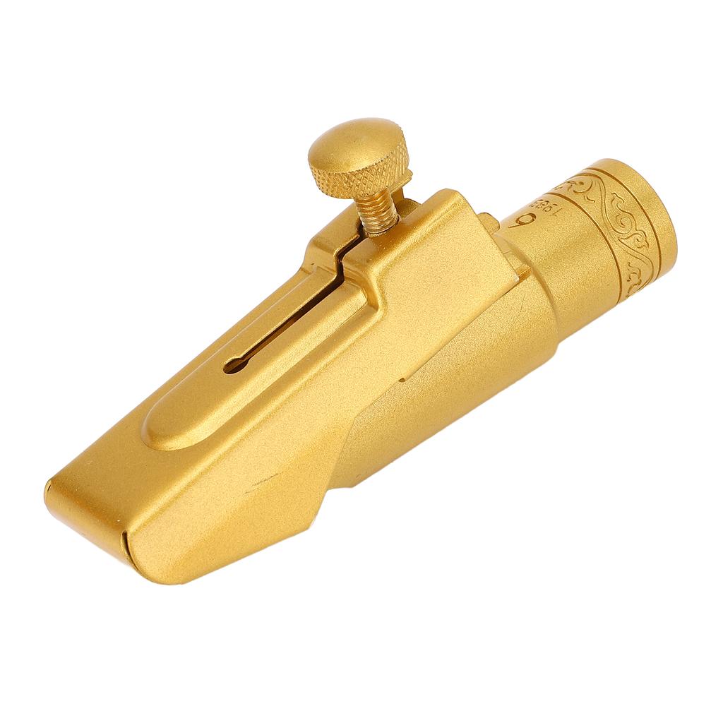 Eb Alto Sax Mouthpiece Sliding Cover Brass Frosted 6C Saxophone Mouthpiece Replacement for