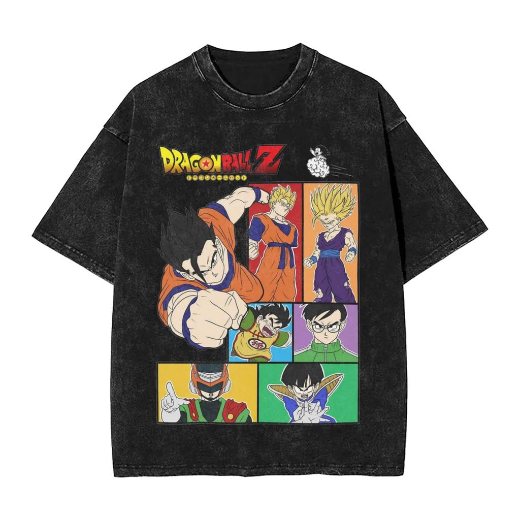 Hot Sale SaleDragon Ball Funny Son Goku Graphic Print T-Shirt Men Women Streetwear Harajuku Fashion Vintage Washed Cotton Summer New Tee Oversized Top