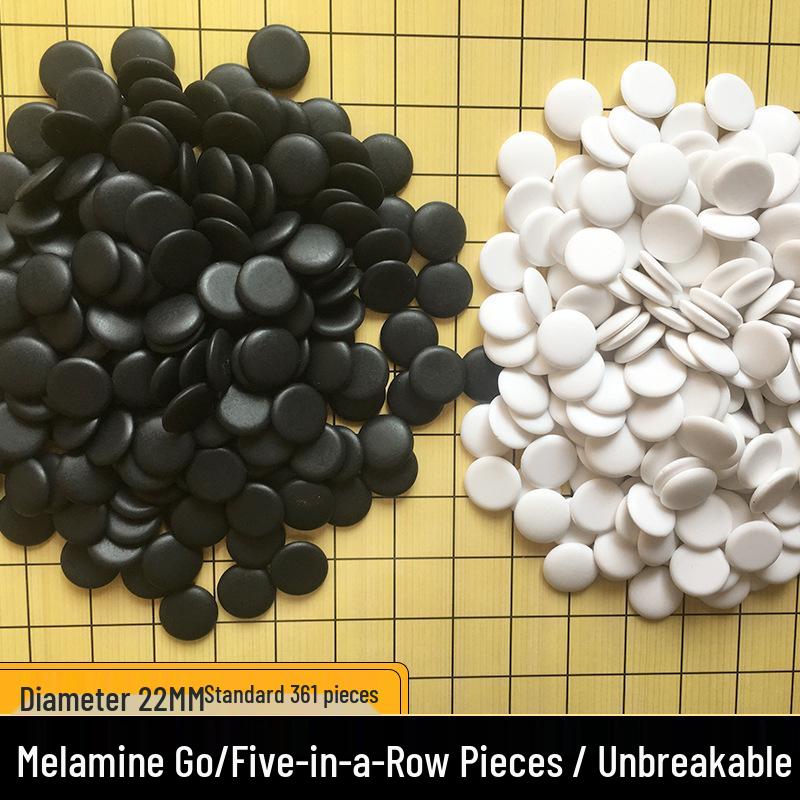 1,8 cm Imitation Jade Go-Steine, Schwarz und Weiß Harz Melamin, Klein 22 mm, Großpackung