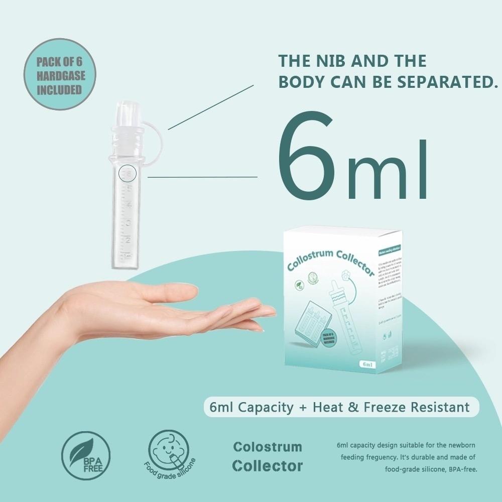 6ml Colostrum Collector Food Safe Baby Feeding Device Breast Milk Collection  Newborn Care