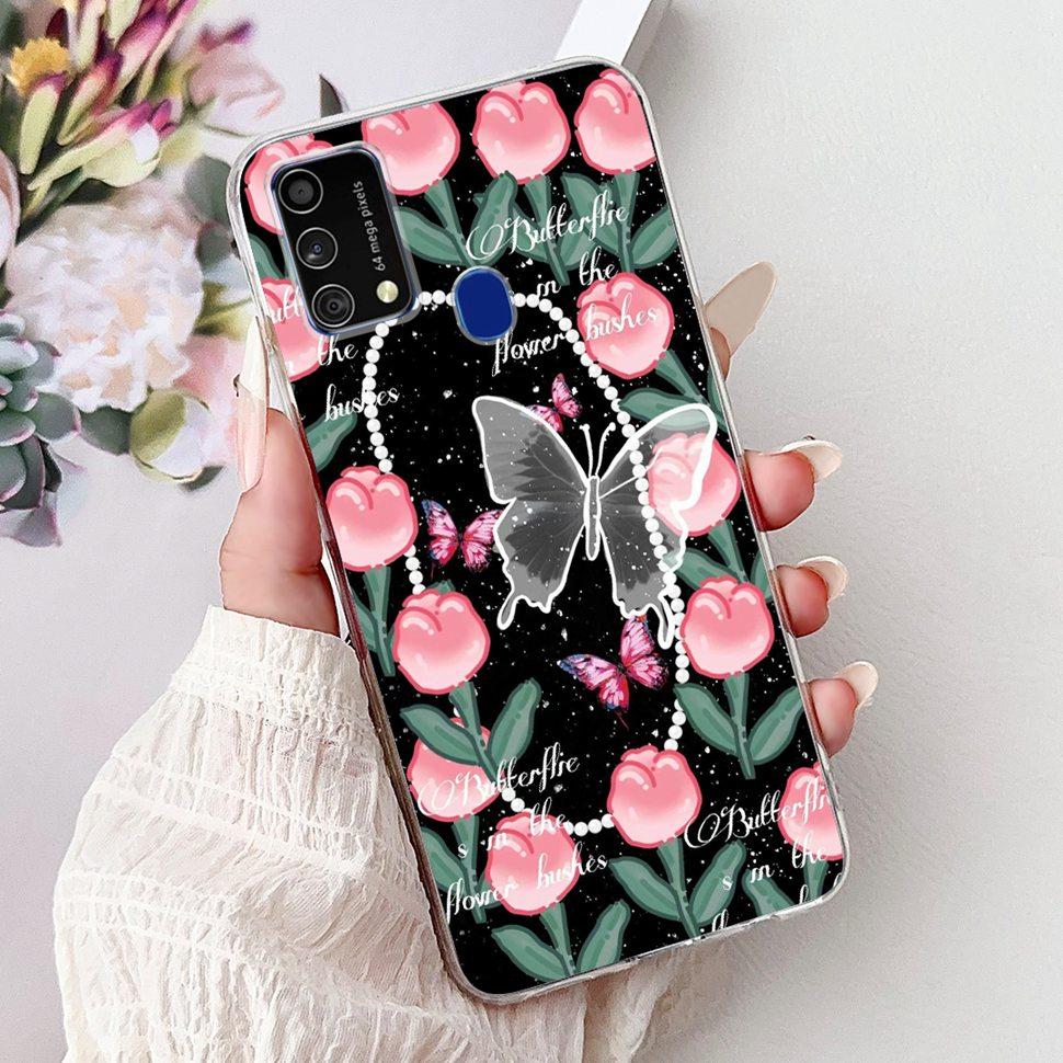 Cute Cat Caroon Cover For Samsung Galaxy A21s Case Soft Silicone Fundas Phone Cases For Samsung A 21s  A21s SM-A217F Full Bumper
