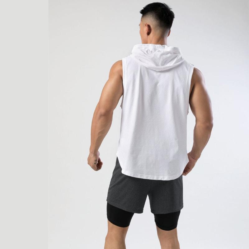 Letní pánské tílko do posilovny Rychleschnoucí tílko Bez rukávů Basketbalová běžecká vesta Ležérní trička Fitness Bodybuilding Top Pánské oblečení