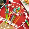 60Pcs Kawaii Christmas Gel Pen Cute Christmas Tree Reindeer Santa Snowman Gift 0.38mm Black Neutral Pens School Office Stationary