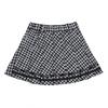 Black Check Pleated Skirt T51kbs020