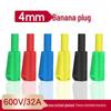 Nickel-Plated 4mm Copper Banana Plug Stackable Solderable High-Pressure Jack