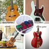 2 Colors Available Foldable Guitar Pick Storage Bag with 3pcs SLL Picks Portable Pick Storage Bag String Instrument Accessories