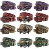 Strass Gürtel Nieten Totenkopf Leder Gürtel für Damen Luxus Designer Riemen für Jeans Lieferanten Weiß Schwarz