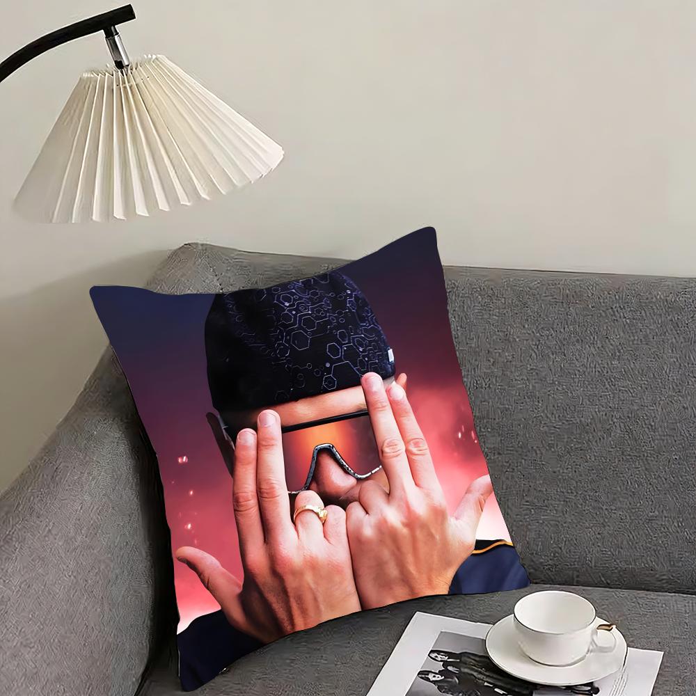J-Jul Franchh Rapper Cushion Cover Pillowcase Ultra Soft Skin Friendly Fabric Cloud Like Comfort & Concealed Zipper