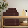 VidaXL Serviettes de bain 4 pcs marron 100x150 cm 360 g/m² 100% coton, serviette, ensemble de serviettes de bain, serviette 136765