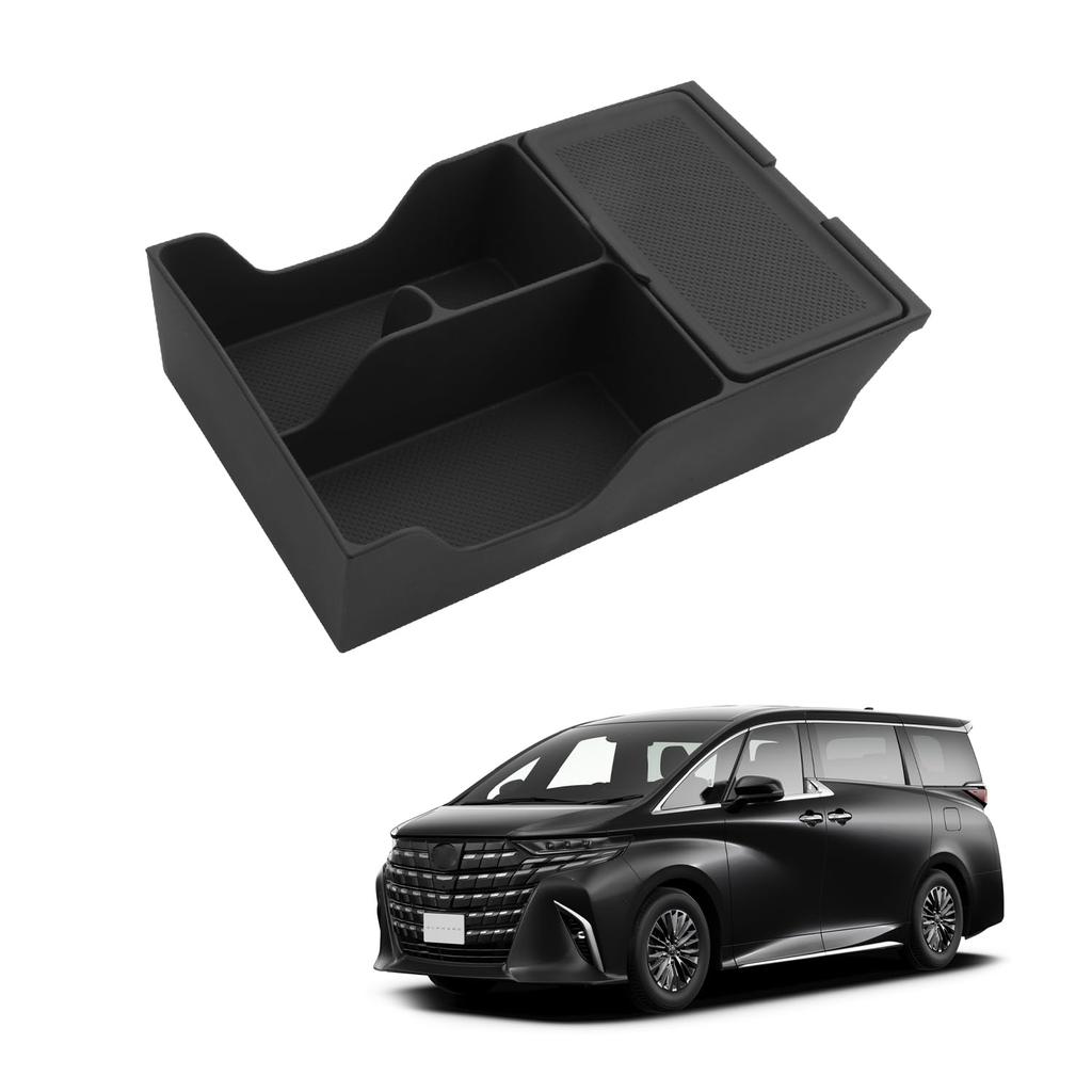 HUAHAO Toyota 40 Series Console Alphard 40 Console Car Storage Small Item Scratch and Stain Vellfire 40 Custom Parts Easy Cleaning and Vellfire 40