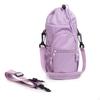 Insulated Water Bottle Bag Hands Shoulder Zip Compartment Pocket Black