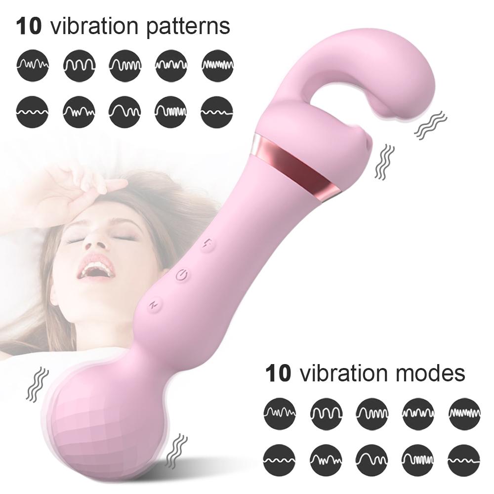 AV Magic Wand Dildo G-Spot Vibrator Female Clit Clitoris Stimulator Vaginal Massager Vibrating Goods Sex Toys for Women Adults