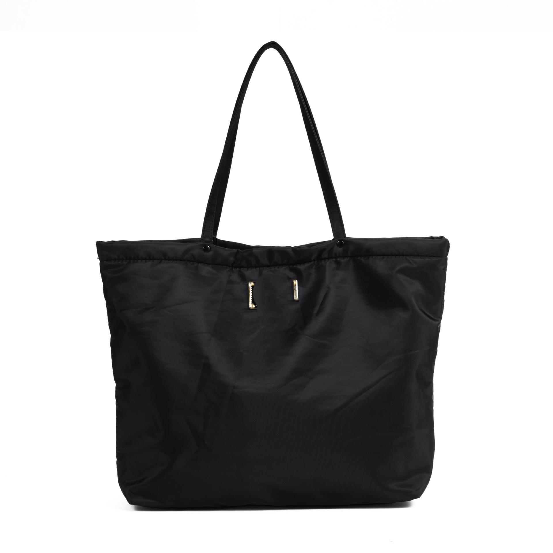 Женская черная нейлоновая косметичка и сумка для покупок большой вместимости 2025 41x31x11 cm чёрный 2470₽