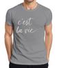 Cest La Vie French Saying Calligraphy Handlettering Minimal Unisexs T Shirt