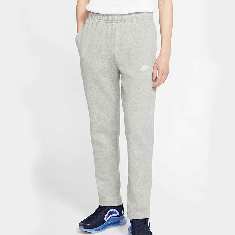 Nike Men's Sweatpants Winter Knitted Fleece-Lined Straight-Leg Casual Pants