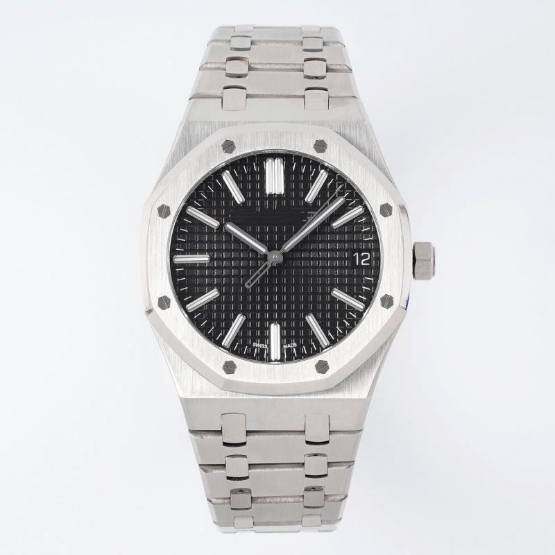 Aijia AP Royal Oak 15500/15510 Automatic Men's Watch, Stainless Steel Band, Octagonal Porthole Dial