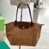 Borsa a sacchetto Leggera borsa tote pieghevole Borsa a tracolla per pendolari in nylon impermeabile di grande capacità borsa a mano