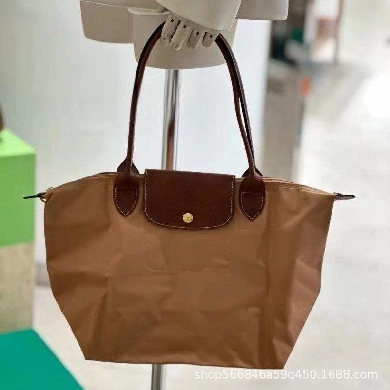 Borsa a sacchetto Leggera borsa tote pieghevole Borsa a tracolla per pendolari in nylon impermeabile di grande capacità borsa a mano