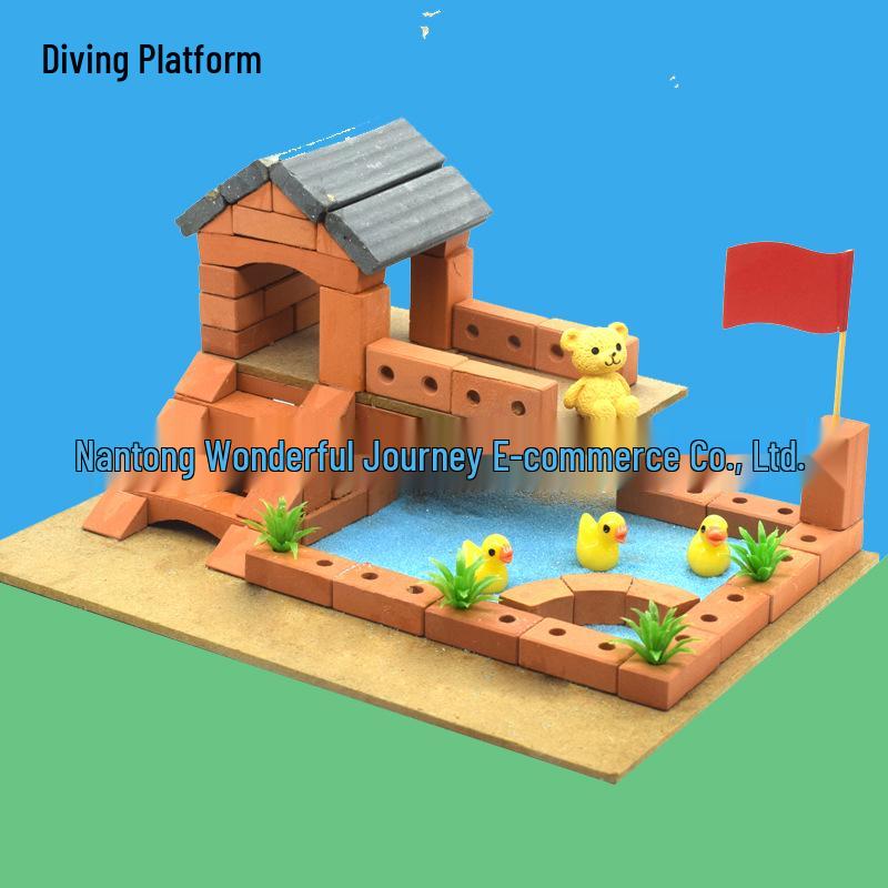 Little Bricklayer DIY Cement House Building Blocks - Educational Toy for Children