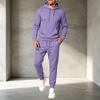Men's Pullover Hoodie Sweatshirt Athletic Set Casual Training Workout Sweatsuit