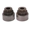 2pcs 02023 Steel Clutch Bell Double Gears for HSP 94122 94166 1/10 RC Car Upgrade Parts