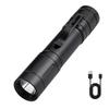 Aluminum Body LED Flashlight Type-c Charging with Clip Outdoor Camping Lantern Strong Light Flashlight Outdoor Activities