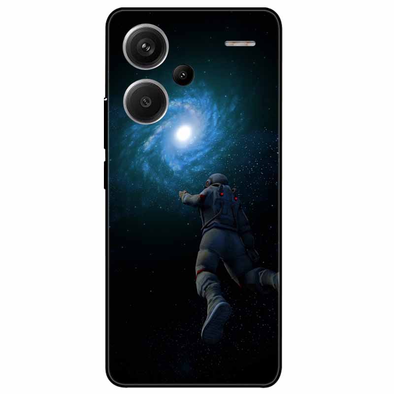 For Redmi Note 13 Pro Plus 5G Pro+ Case Soft Black Painted Cats TPU Funda For Xiaomi Redmi Note 13 Pro 5G Note13 Silicone Cover