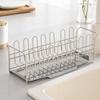 Sponge and Cloth Drainer Rack Polished Finish Holder with Divider