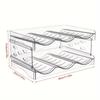 2/4-Tier Stackable Water Bottle Organizer: Kitchen Pantry Storage Rack for Refrigerators,Insulated Cup Storage Rack