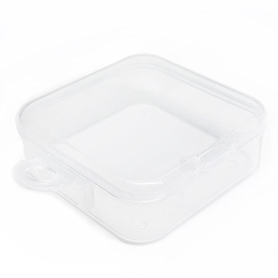 Compact Makeup Powder Puff Storage: Round & Square Plastic Boxes