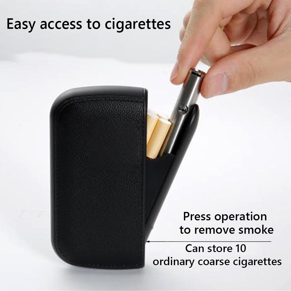 Cigarette Case Cigarette Holder Case Press Type Cigar Storage Box Holds 10 Cigarette Mini Cigarette Case for Outdoor Travel