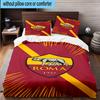 Set Biancheria da Letto Stampato 3 Pezzi Wolf Football Club Roma Copripiumino Chiusura Include 1 Copripiumino & 2 Federe Set Biancheria da Letto Arredamento Casa Regali