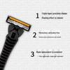 Upgraded 3-Layer Manual Razor for Men - Precision Shaving Blade for Beards and Hair