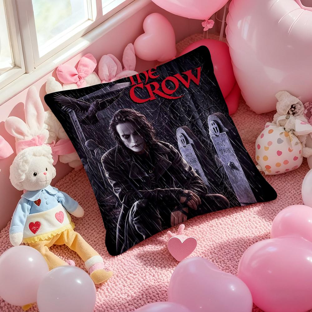 

Movie T-The C-Crow Cushion Cover Pattern Printed Pillowcase for Living Room Sofa Cushion Cover & Bedroom Decor 12x12Inch