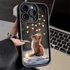 Phone Case for iPhone 17 Air 16E 15 16 Pro Max Cartoon Fox Animal Cover 14 Plus 13 12 Mini Soft Shell Silicone Fundas