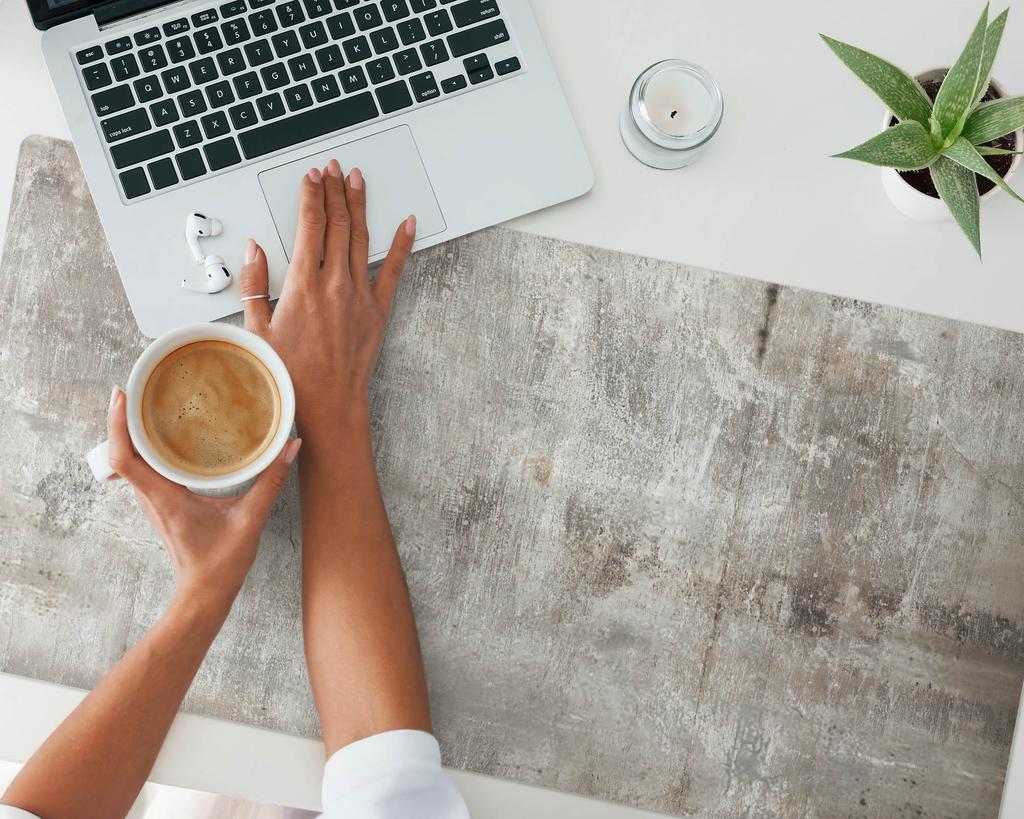 Modern Desk Mat for Remote Work Raw Wall Texture 100x50 cm