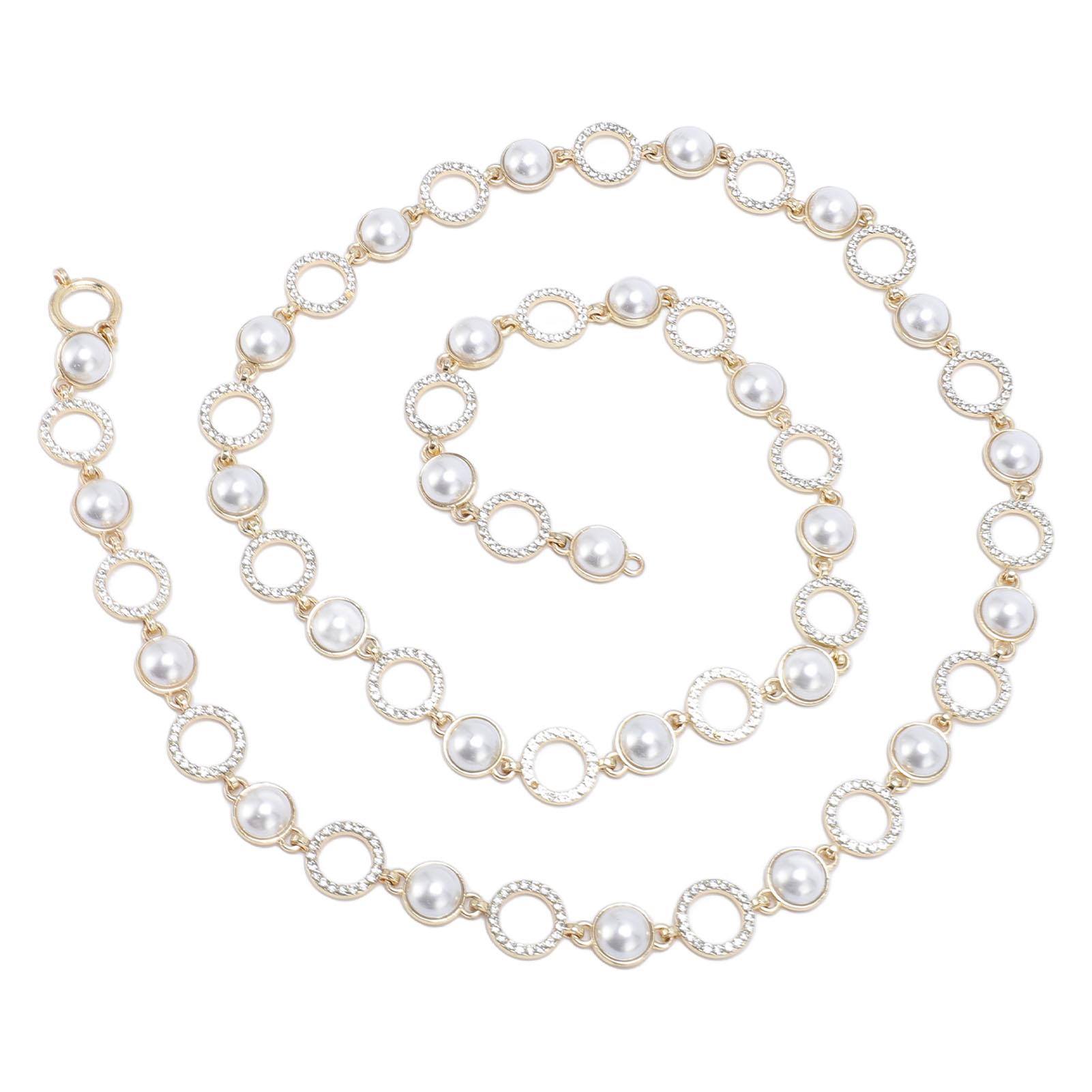 

Цепочка для изготовления ювелирных изделий шириной 1,5 см, 1 ярд, жемчужная полая круглая цепочка со стразами для браслета, ожерелья