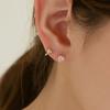 14k Mini Heart 6mm One-Touch Earrings (14k Gold) ER08