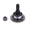 2Pcs Gear Parts For Lawn Mowers 47 Groove Lawn Mower Gears Incl Shaft Incl Pinion Set