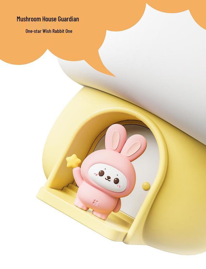 Trendy Mushroom Lamp - Cute USB Rechargeable Night Light for Kids' Bedroom, Perfect Children's Birthday Gift